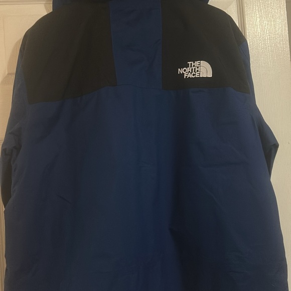The North Face Blue and Black Raincoat with Hood - Picture 7 of 8